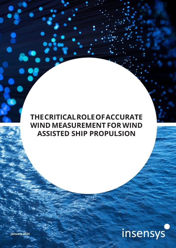 The Critical Role of Accurate Wind Measurement for Wind Assisted Ship Propulsion - Page 1