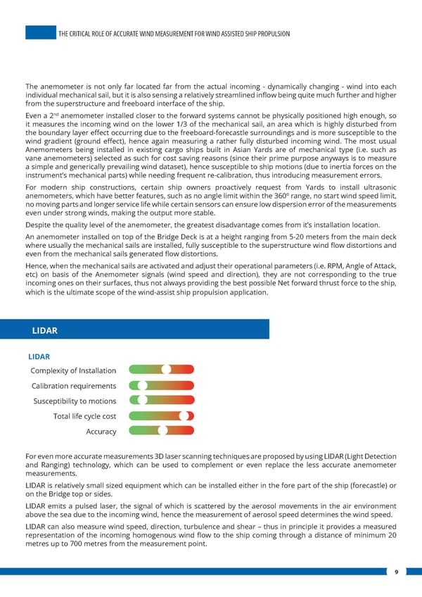 The Critical Role of Accurate Wind Measurement for Wind Assisted Ship Propulsion - Page 9