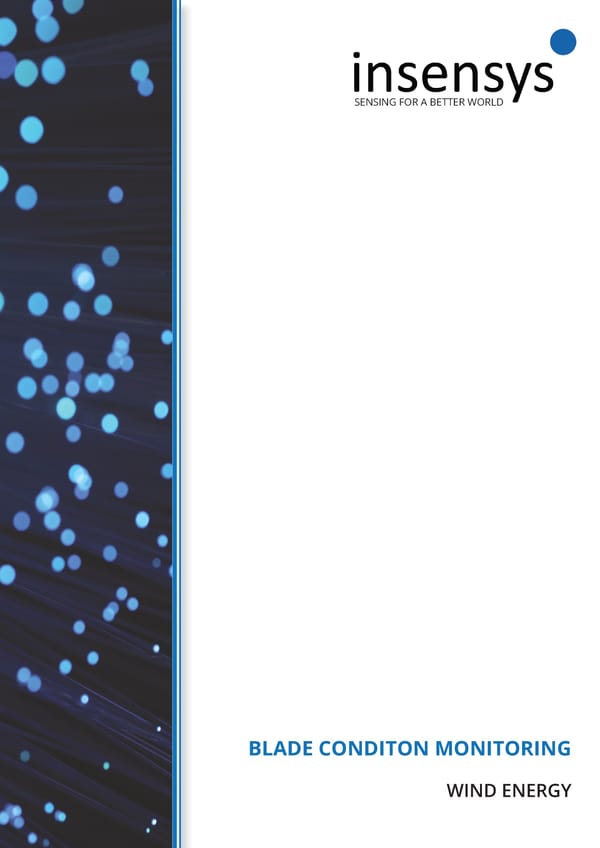Insensys -  Blade Condition Monitoring - Page 1
